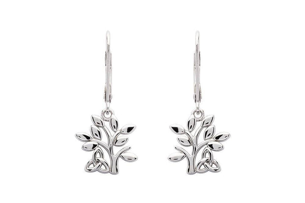 Sterling Silver Tree of Life Earrings SE2269 - Uctuk