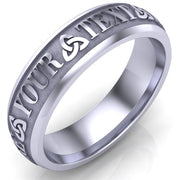 Custom Celtic Wedding Ring CUCEL1-PLATINUM6M - Platinum - Uctuk