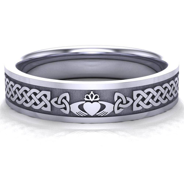 Claddagh Wedding Ring UCL1-PLAT5MFLAT - Platinum - Uctuk