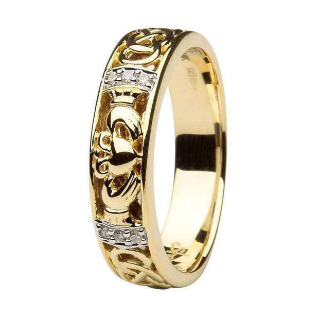 Ladies Claddagh Wedding Ring SL-14IC3 - Uctuk