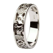 Mens Claddagh Wedding Ring SM-14IC4 - Uctuk