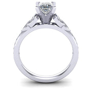 Celtic Engagement Ring AYLIN-1-PLATINUM-PRINCESS - Uctuk