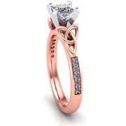 Celtic Engagement Ring AYLIN-1-ROSE-PRINCESS - Uctuk