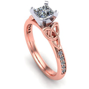 Celtic Engagement Ring AYLIN-1-ROSE-PRINCESS - Uctuk