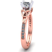 Celtic Engagement Ring AYLIN-1-ROSE-PRINCESS - Uctuk