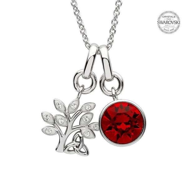 Sterling Silver Swarovski Add on Birthstone Pendant - SW141 July - Uctuk