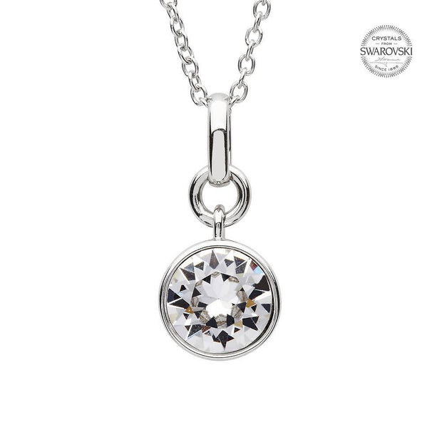 Sterling Silver Swarovski Add on Birthstone Pendant - SW144 April - Uctuk