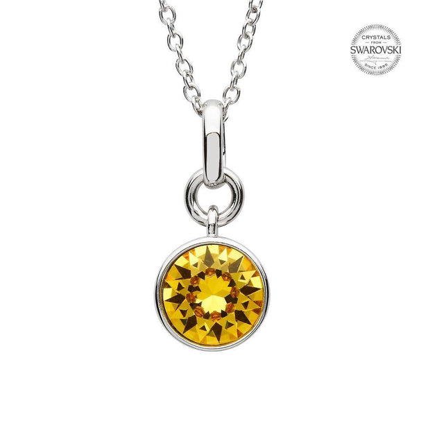 Sterling Silver Swarovski Add on Birthstone Pendant - SW146 November - Uctuk