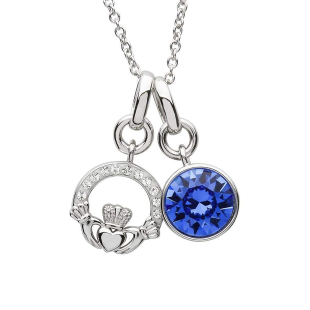 Sterling Silver Swarovski Add on Birthstone Pendant - SW151 September - Uctuk