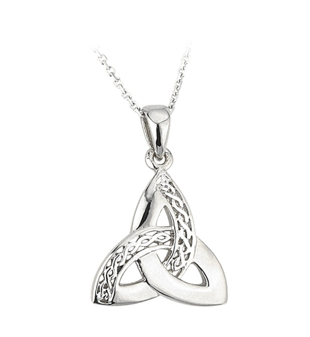 Sterling Silver Celtic Trinity Knot Pendant with Chain S44867 - Uctuk