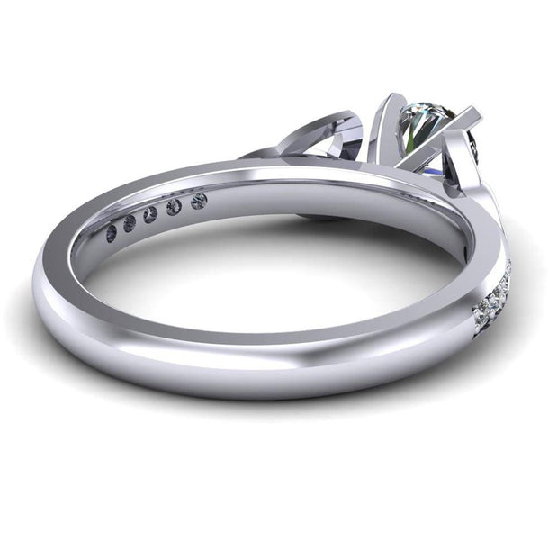 Celtic Engagement Ring AYLIN-1-PLATINUM-ROUND - Uctuk