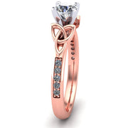 Celtic Engagement Ring AYLIN-1-ROSE-ROUND - Uctuk