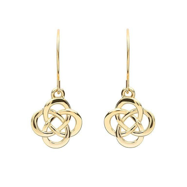 10K Yellow Gold Celtic Knot Earring 10E662 - Uctuk