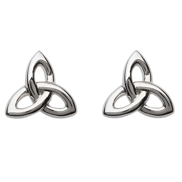 Sterling Silver Celtic Trinity Knot Stud Earrings SE2201 - Uctuk