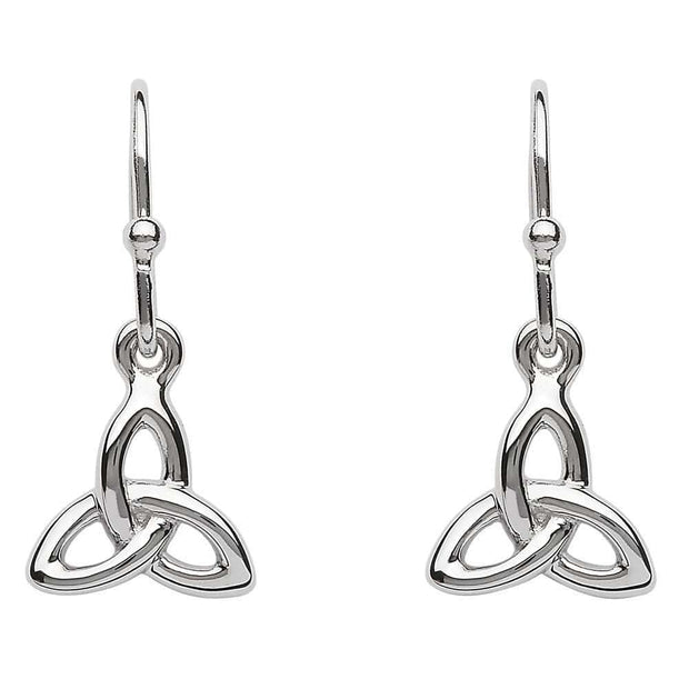Sterling Silver Celtic Trinity Knot Drop Earrings SE2202 - Uctuk