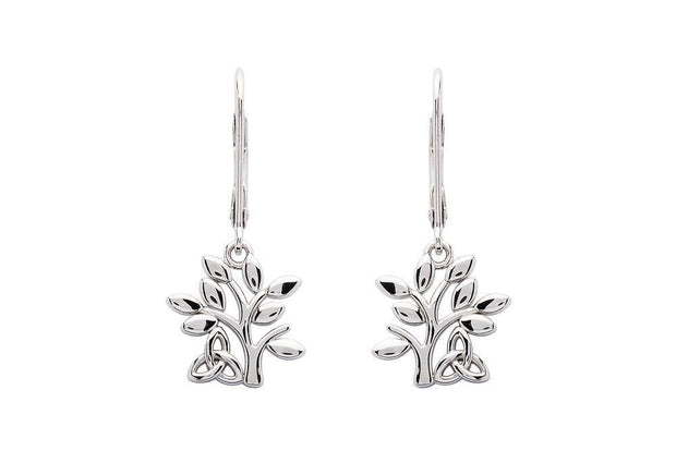 Sterling Silver Tree of Life Earrings SE2269 - Uctuk