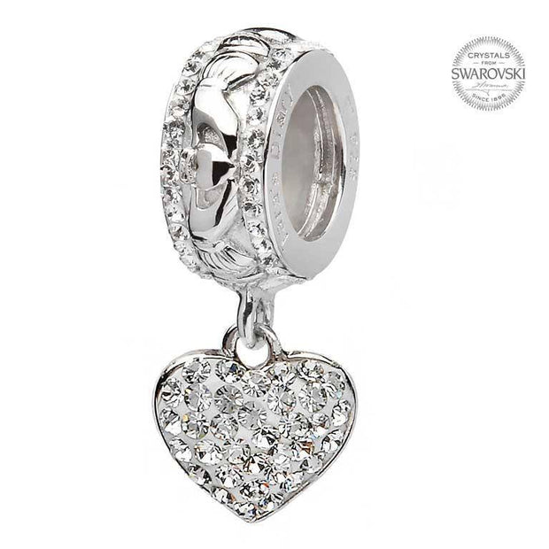Tara's Diary Origin Sterling Silver Claddagh Heart Bead - TD619 - Uctuk