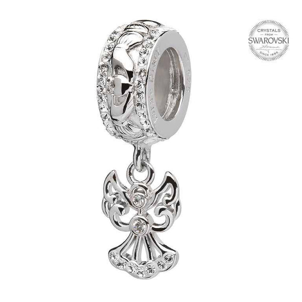 Tara's Diary Origin Sterling Silver Claddagh Angel Bead - TD623 - Uctuk