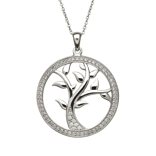 Sterling Silver Tree of Life Pendant with Chain - ANU1107 - Uctuk