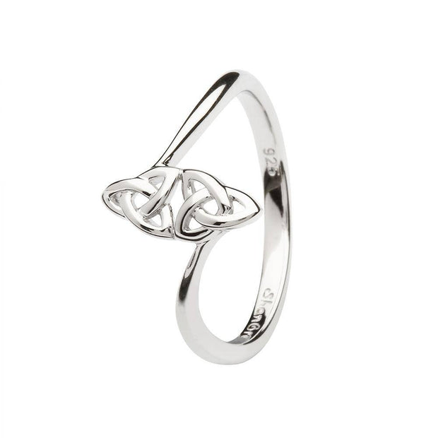 Women's Celtic Double Trinity Knot Ring LS-SL109 - Uctuk