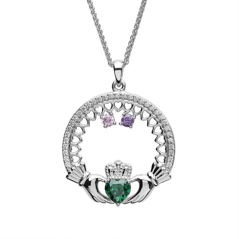 Irish mothers hotsell birthstone necklace