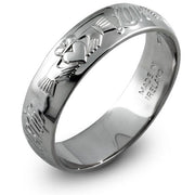Retired Mans Sterling Silver Claddagh Wedding Ring MS-RS44 - Uctuk