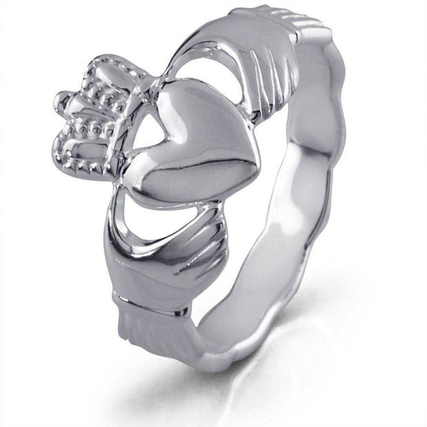 Retired MENS Silver Claddagh Ring MS-RS672 - Uctuk