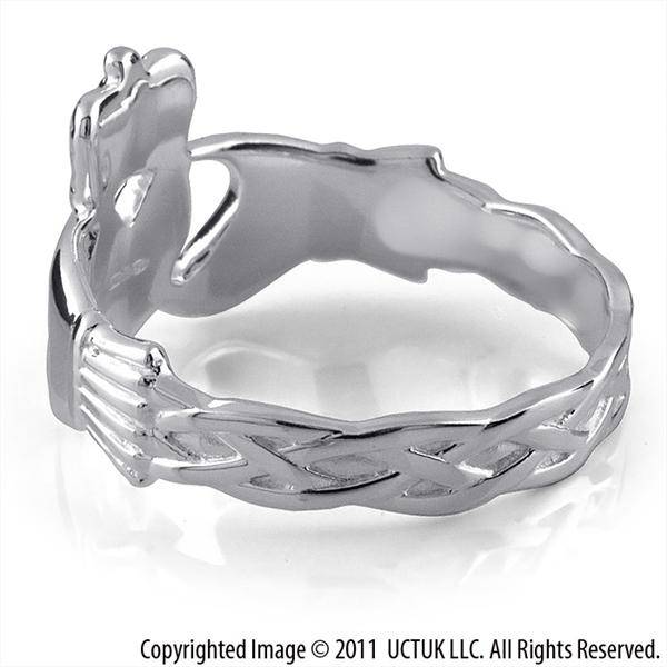 Retired MENS Silver Claddagh Ring MS-RS672 - Uctuk