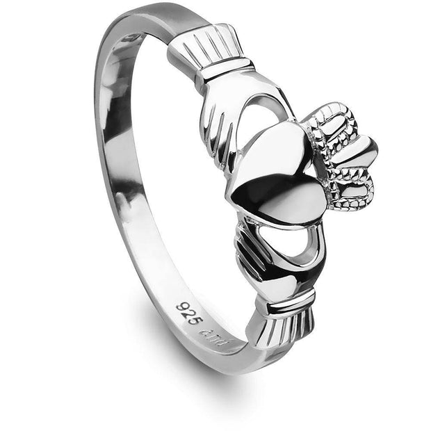 Sterling Silver Love, Loyalty, Friendship Claddagh Ring - ANU3017 - Uctuk