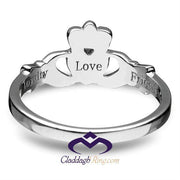 Sterling Silver Love, Loyalty, Friendship Claddagh Ring - ANU3017 - Uctuk