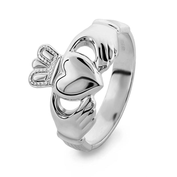 MENS Sterling Silver Claddagh Ring S-S2272 - Uctuk