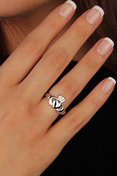 Claddagh Ring Ladies Sterling Silver SL-SL92 - Uctuk
