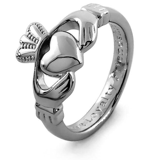 Retired MENS BEST QUALITY Silver Claddagh Ring SMS-SG92 - Uctuk