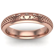 Claddagh Wedding Ring UCL1-14R4M - 14K Rose Gold - Uctuk