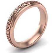 Claddagh Wedding Ring UCL1-14R4M - 14K Rose Gold - Uctuk