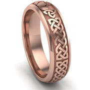 Claddagh Wedding Ring UCL1-14R6M - 14K Rose Gold - Uctuk