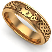 Claddagh Wedding Ring UCL1-14Y6M - 14K Yellow Gold - Uctuk