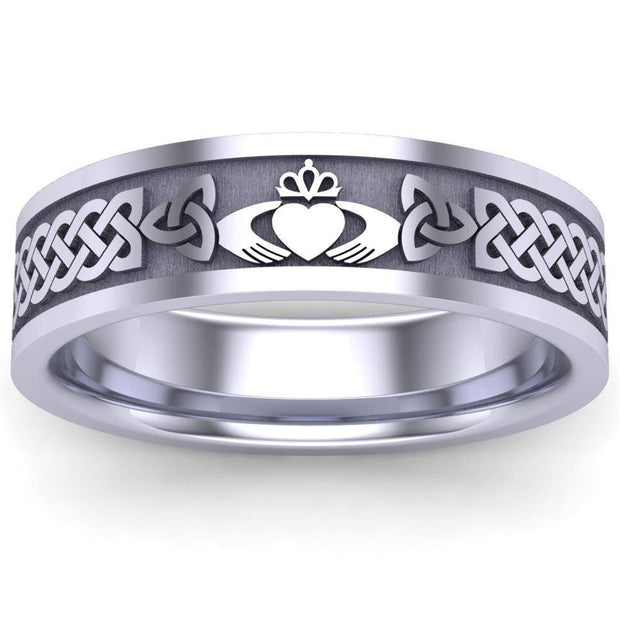 Claddagh Wedding Ring UCL1-PLAT6MFLAT - Platinum - Uctuk