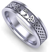 Claddagh Wedding Ring UCL1-PLAT6MFLAT - Platinum - Uctuk