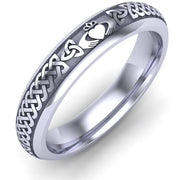 Claddagh Wedding Ring UCL1-PLATINUM4M - Platinum - Uctuk