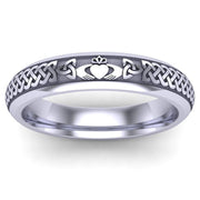 Claddagh Wedding Ring UCL1-PLATINUM4M - Platinum - Uctuk