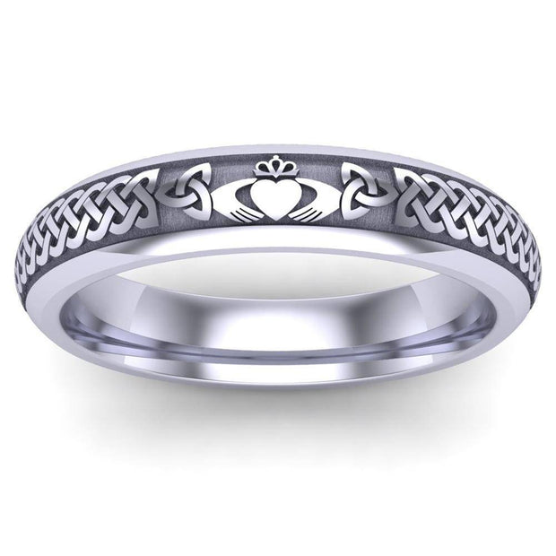 Claddagh Wedding Ring UCL1-PLATINUM4M - Platinum - Uctuk