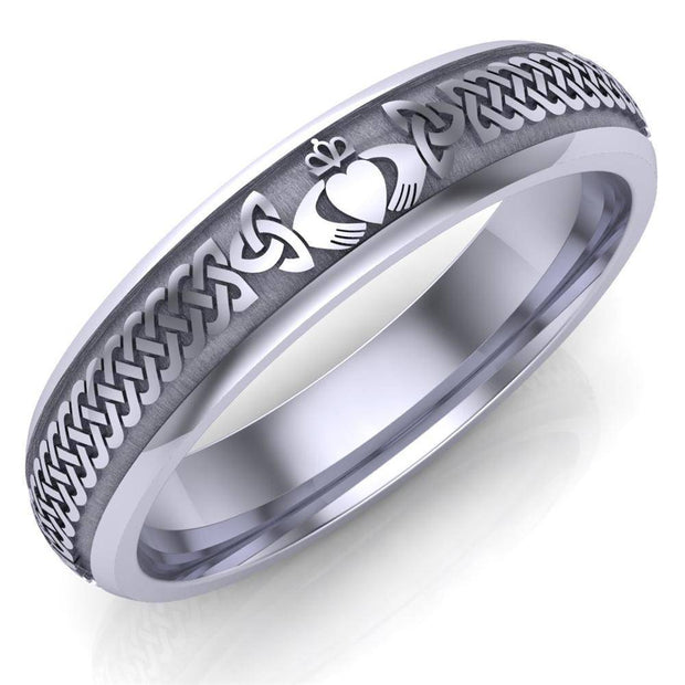 Claddagh Wedding Ring UCL1-PLATINUM5M - Platinum - Uctuk