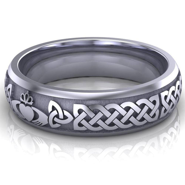 Claddagh Wedding Ring UCL1-PLATINUM6M - Platinum - Uctuk