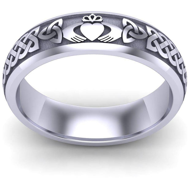 Claddagh Wedding Ring UCL1-PLATINUM6M - Platinum - Uctuk