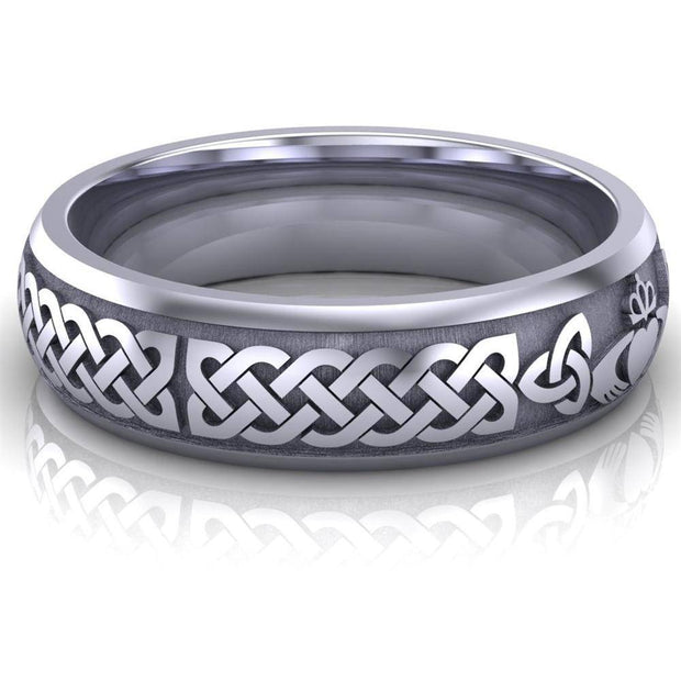 Claddagh Wedding Ring UCL1-PLATINUM6M - Platinum - Uctuk