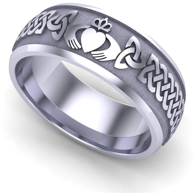 Claddagh Wedding Ring UCL1-PLATINUM8M - Platinum - Uctuk