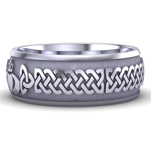 Claddagh Wedding Ring UCL1-PLATINUM8M - Platinum - Uctuk