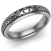 Claddagh Wedding Ring UCL1-TITAN4M - TITANIUM - Uctuk