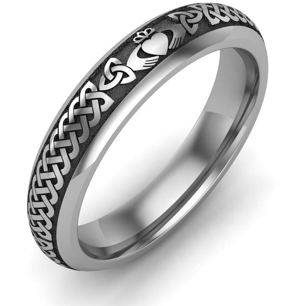 Claddagh Wedding Ring UCL1-TITAN4M - TITANIUM - Uctuk